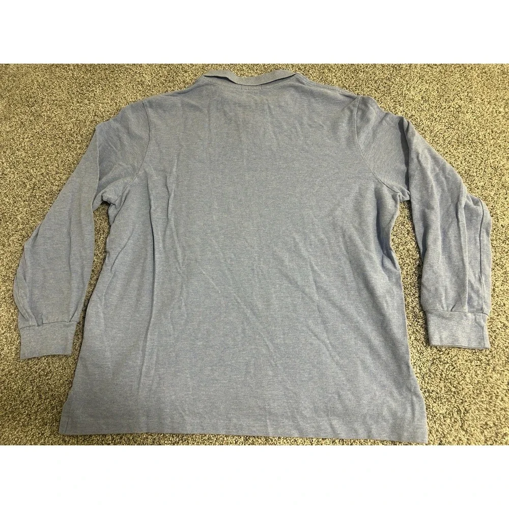 Polo Ralph Lauren Polo Mens XL‎ Long Sleeve Classic Fit Embroidered Pony Blue